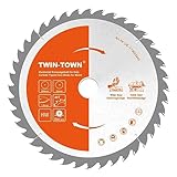 TWIN-TOWN HM Kreissägeblatt Holz 254x30mm Z40, Reduzierring 20 mm, Ideal für...