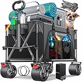 KESSER® Bollerwagen GTR9000 Handwagen 200kg | 300L Stauraum Transportwagen...