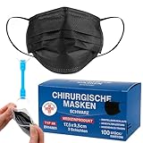 100 Medizinisch Type IIR Norm EN14683 zertifizierte Mundschutzmasken OP Masken...