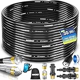 MASKO® Premium Rohrreinigungsschlauch Set Abflussreiniger 30m, 200 bar inkl....