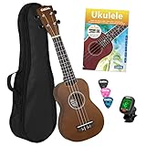 CASCHA Sopran Ukulele Set für Kinder und Erwachsene I Starter Kit mit 3...