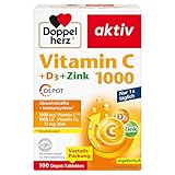 Doppelherz Vitamin C 1000 + D3 + Zink - Hochdosiert mit Vitamin C und Vitamin D...