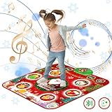 Tanzmatte Kinder Spielzeug, Musikmatte mit 6 Led-Leuchten, 6 Spielmodi,...