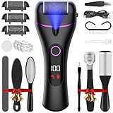 Ehomfory Hornhautentferner Elektrisch mit 3 Ersatzrollen, Schnell Hornhaut...