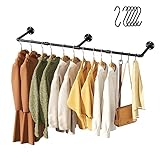 pickpiff Vintage-Kleiderständer, 140 cm industrieller Rohr-Kleiderständer zur...