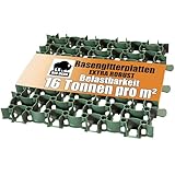 BigDean Rasengitter Kunststoff 10 Stück a 50 x 50 x 4 cm - 16 t/m² belastbar &...