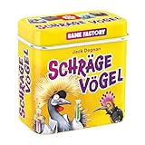 Game Factory 646091 Schräge Vögel, pfiffig-fieses Kartenspiel, Mini-Spiel in...