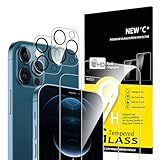 NEW'C für iPhone 12 Pro für Panzerglas (2 Stück) und Kamera Panzer Schutz...
