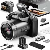 Monitech 64MP Digital Camera für Fotografie und Video, 5K Vlogging Kamera für...
