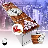 BeerCup-Classics Beer Pong Tisch, Bier Pong Set für Partyspiele, Klappbar &...