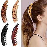 4 Stück Groß Bananen Haarspange Vintage Bananenspange Pferdeschwanz...