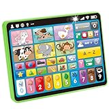 hahaland Trilinguale (EN/FR/ES) Kinder Laptop Baby Tablet für 1 2 3 Jahr alte...