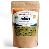 Centra24 Wels-Chips 1 Liter, Formstabile Wafer mit hohem Spirulina...