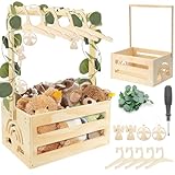 Babyparty Geschenk mit Holz Babykorb auf Rädern | Praktischer Baby Schrank mit...