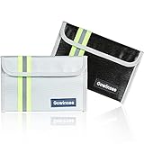 Gowinsee 2 Stück Feuerfeste Tasche, Kleine Geldtasche (12,7 x 20,3 cm),...