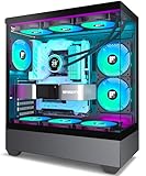 FOIFKIN PC Gehäuse - Vorinstallierter 5 PWM ARGB-Lüfter, ATX Mid-Tower Gaming...