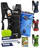 SASMO® Trinkrucksack mit Thermofach | Trinkrucksack Laufen - Ultraleicht 300g |...