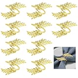 10 Stück Serviettenringe Gold, 7 X 5 cm Servietten Ring, Elegante Goldene...