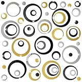 72 Pcs Acryl Wandaufkleber Kristallkreis, 3D Rund Spiegel Wandaufkleber, Wand...