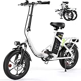Klapprad E-Bike 16 * 2.15 Zoll Fat Tire,Tragbares Elektrofahrrad mit 10.4Ah...