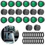 AOZUO 20 Stück Wasserhahn Siebeinsatz,Wasserhahn Sieb Wasserspareinsatz...