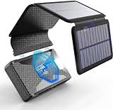 Bogseth Wireless Solar Powerbank 30000mAh Wasserdichtes Solarladegerät mit 4...