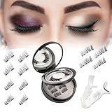 Magnet Wimpern 3D Magnetische Wimpern Natürlicher Look Wiederverwendbar...