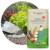 Schicker Mineral Diabas Urgesteinsmehl fein - Pulver 25 kg – Natürliches...