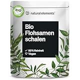 Bio Flohsamenschalen – 500g Beutel – 99+% Reinheit, biozertifiziert, vegan...