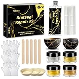 Kintsugi Reparatur Set - Lebensmittelechter Porzellan Kleber & Keramik...