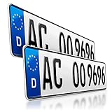 schildEVO 2 Kfz Kennzeichen | 520 x 110 mm | DIN-Zertifiziert – EU...