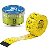 2 in 1 - Maßband 150 cm - Präzises Messen - Schneidermaßband cm + INCH...