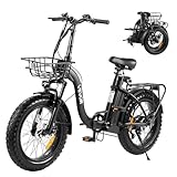 VEVOR Elektrofahrrad 250 W für Erwachsene mit großem, herausnehmbarem 25...