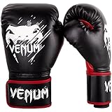 Venum, Contender Kinder Boxhandschuhe, Unisex Kinder, 6 Oz, Schwarz/Rot