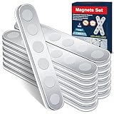 BKSAI 12er Unzerbrechliche Magnete Selbstklebend Stark Magnetband zum Kleben...