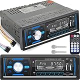 Retoo Autoradio mit Bluetooth Freisprecheinrichtung und Fernbedienung, 1 DIN MP3...