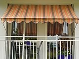 Angerer Klemmmarkise Standard mit Handkurbel, Terrasse/Balkon, einfache Montage...