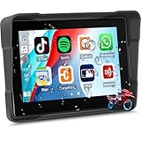 Tragbarer Motorrad-Carplay-Bildschirm mit drahtlosem CarPlay Android Auto,...