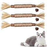 Redreo Katzenminze Sticks, 3 Stück Katzen Kauhölzer Sticks für Katzen...