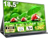 MOMODS Portable Monitor 18,5 Zoll - 120Hz Tragbarer Gaming Monitor, IPS 1080P...