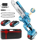 Mini Kettensäge mit 4000mAh Akku, 6-Zoll Elektrokettensäge Mini Kettensäge...