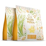 Veganes Proteinpulver | Vanille | 1.2kg Eiweißpulver | Premiumqualität Protein...