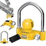 MASKO® Anhängerschloss Zahlenschloss mit 4 Stellig Code für gängige...