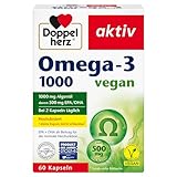 Doppelherz Omega-3 1000 vegan - Hochdosierte Omega-3-Fettsäuren EPA & DHA aus...