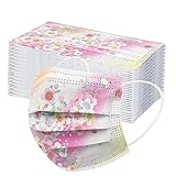 DolceTiger 50 Stück für Maske_Einweg Weihnachten Mundschutz Erwachsene Mund...