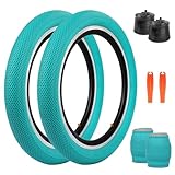 ZUKKA 2Pcs Faltbarer 20 Zoll BMX Reifen 20x2.40 Mantel und 2Pcs 20 Zoll Schlauch...