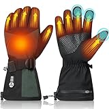 Loowoko Beheizbare Handschuhe Herren Damen 7.4V 3000mAh × 2, 5 Heizstufen,...