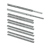 Emuca 3009805 - 5 Sets (10 Stück) Schubladenführungen, teilauszug mit Rollen...