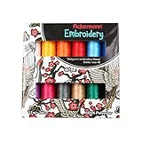 Ackermann Embroidery Stickgarn 12x 260m Stärke 40, 100% Polyester