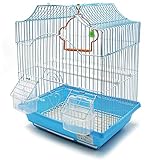 BPS Vogelkäfig Voliere Sittich Kanarienvögel mit Futtertränke gesprungene...